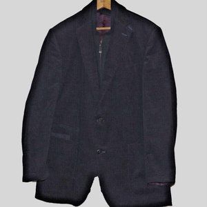 Carl Gross Black Velvet Zip Jacket Blazer Sport Men's Coat Size:44R